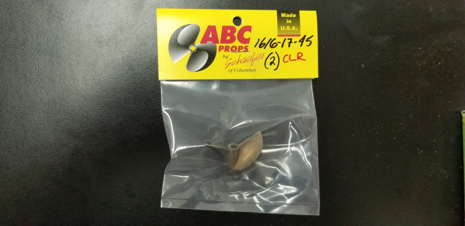 1616 2 Blade Cleaver Propeller Right – RC Boat Propeller | ABC Props