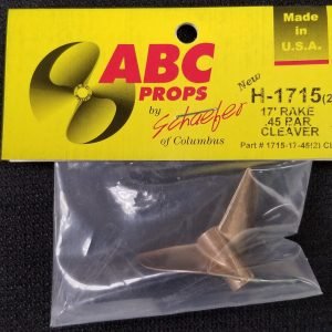 1715 2 Blade Cleaver Propeller Left – RC Boat Propeller | ABC Props