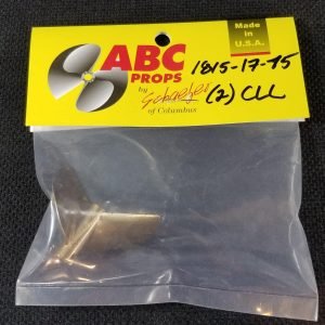 1815 2 Blade Cleaver Propeller Left – RC Boat Propeller | ABC Props