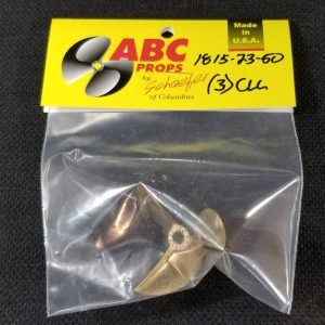 1815 3 Blade Cleaver Propeller Left – RC Boat Propeller | ABC Props