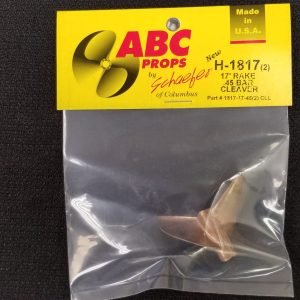 1817 2 Blade Cleaver Propeller Left – RC Boat Propeller | ABC Props