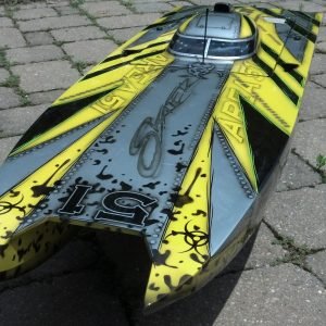 60″ Bonzi Skater Cat (Twin) RC Boat – Ready to Run - BZx4 Modification