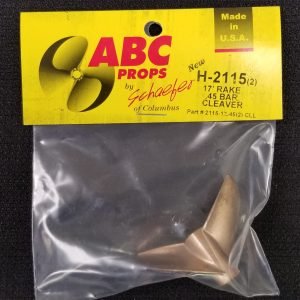 2115 2 Blade Cleaver Propeller Left – RC Boat Propeller | ABC Props