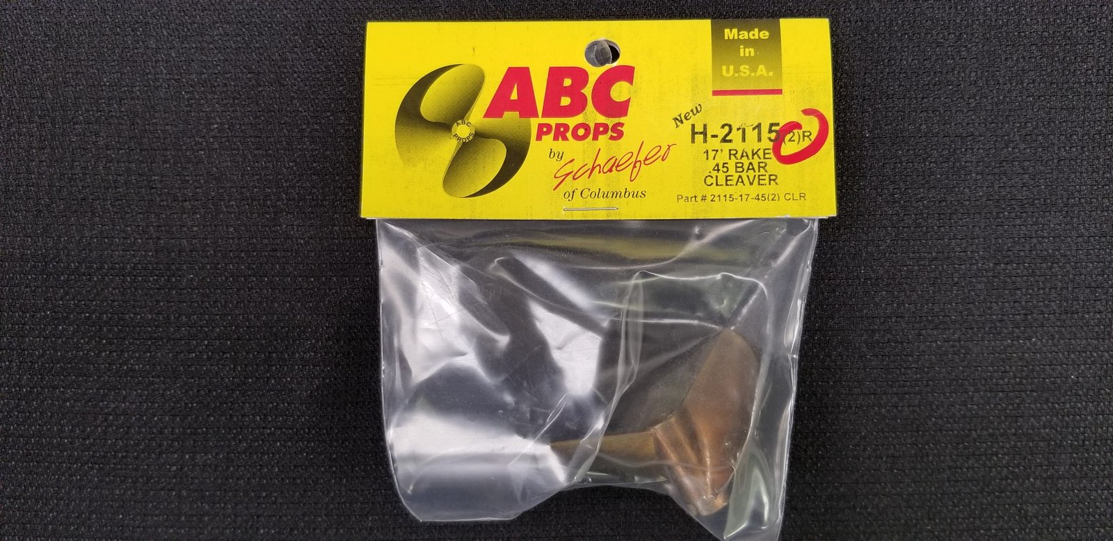2115 2 Blade Cleaver Propeller Right - RC Boat Propeller | ABC Props