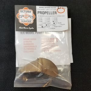 2170 2 Blade Propeller Left - RC Boat Propeller | Octura