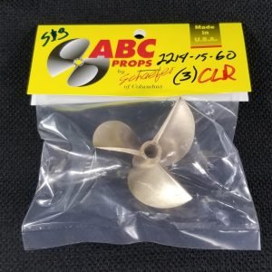 2214 3 Blade Cleaver Propeller Right - RC Boat Propeller | ABC Props