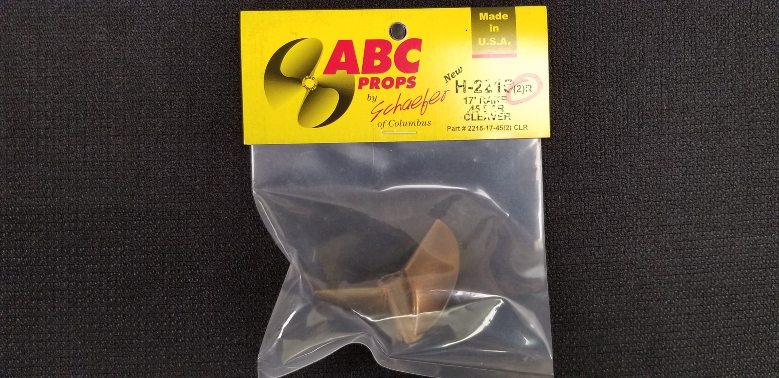 2215 2 Blade Cleaver Propeller Right - RC Boat Propeller | ABC Props