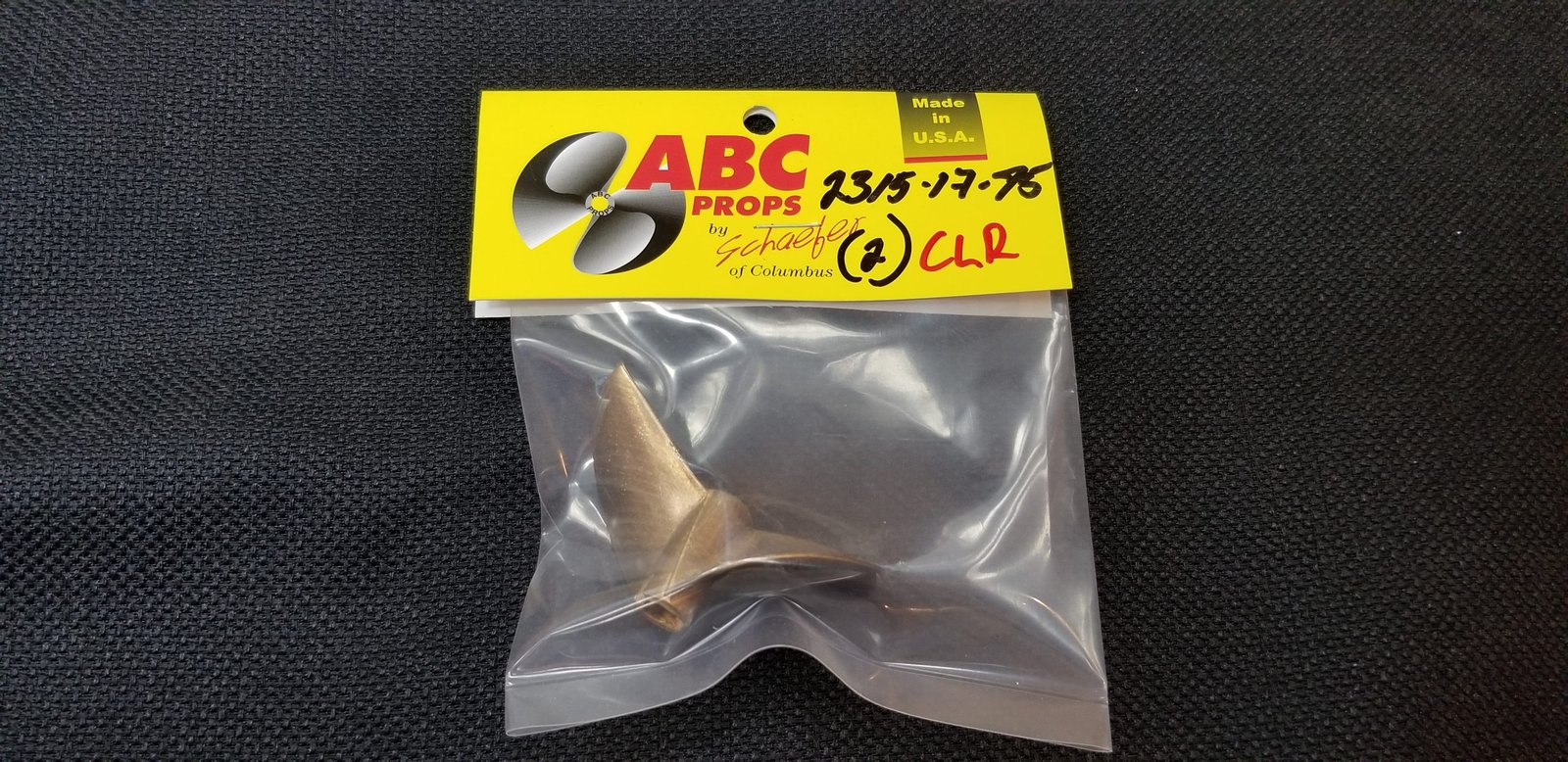2315 2 Blade Cleaver Propeller Right – RC Boat Propeller | ABC Props