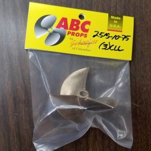 2515 3 Blade Cleaver Propeller Left - RC Boat Propeller | ABC Props