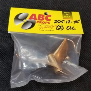 2515 2 Blade Cleaver Propeller Left – RC Boat Propeller | ABC Props