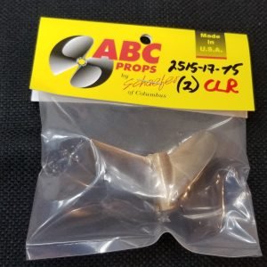 2515 2 Blade Cleaver Propeller Right – RC Boat Propeller | ABC Props