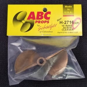 2716 2 Blade Cleaver Propeller Right - RC Boat Propeller | ABC Props