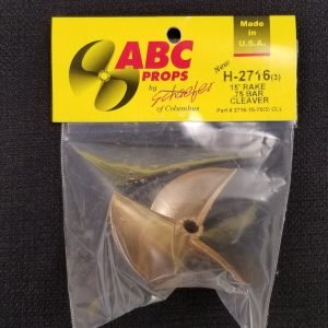 2716 3 Blade Cleaver Propeller Left - RC Boat Propeller | ABC Props