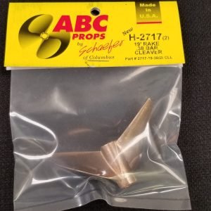 2717 2 Blade Cleaver Propeller Left - RC Boat Propeller | ABC Props
