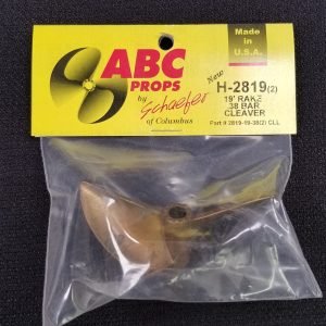 2819 2 Blade Left Cleaver Propeller - RC Boat Propeller | ABC Props
