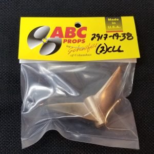2917 2 Blade Cleaver Propeller Left – RC Boat Propeller | ABC Props