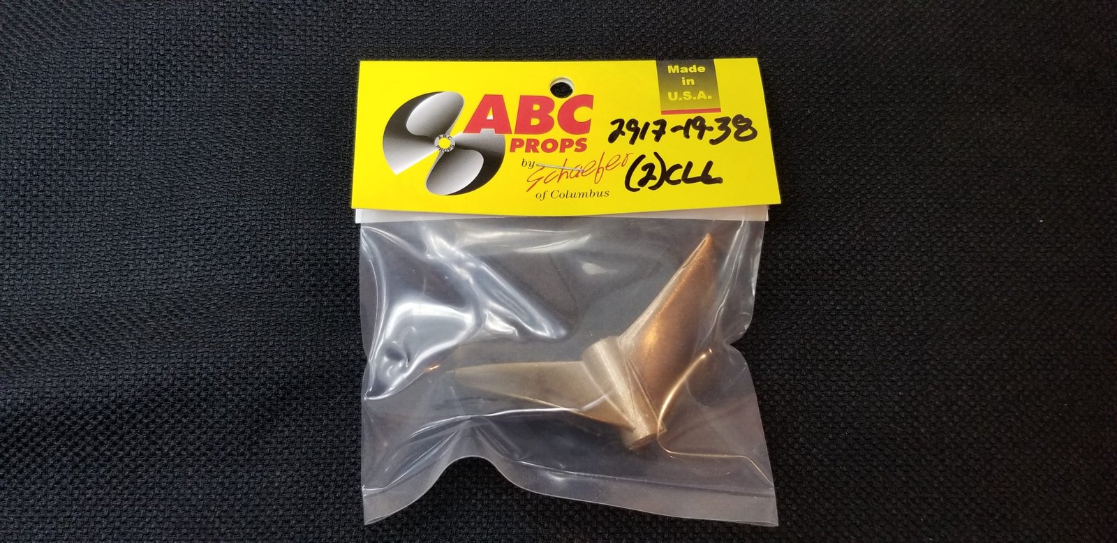 2917 2 Blade Cleaver Propeller Left – RC Boat Propeller | ABC Props