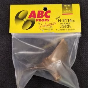 3114 2 Blade Cleaver Propeller Left – RC Boat Propeller | ABC Props