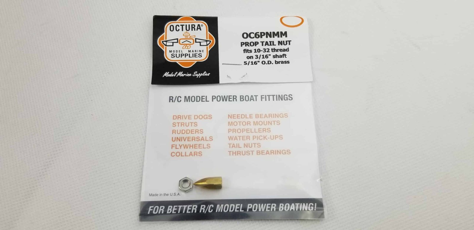 3/16" Bullet Prop Nut | Octura