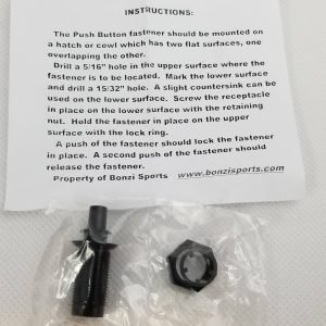 Push Button Hatch Latch - Black | Bonzi Sports