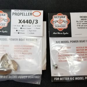 X440 3 Blade Propeller Left - RC Boat Propeller | Octura